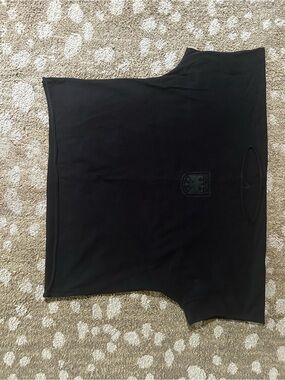 Yeezy Black Graphic Crop Top